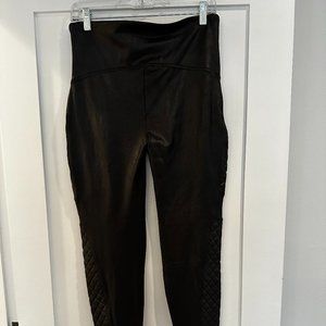 Spanx Faux Leather Moto Leggings